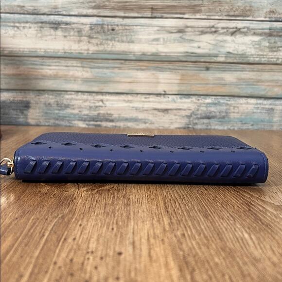 Kate Spade Neda Market Street Accordion Wallet in Blue Pebble Leather - Picture 3 of 12